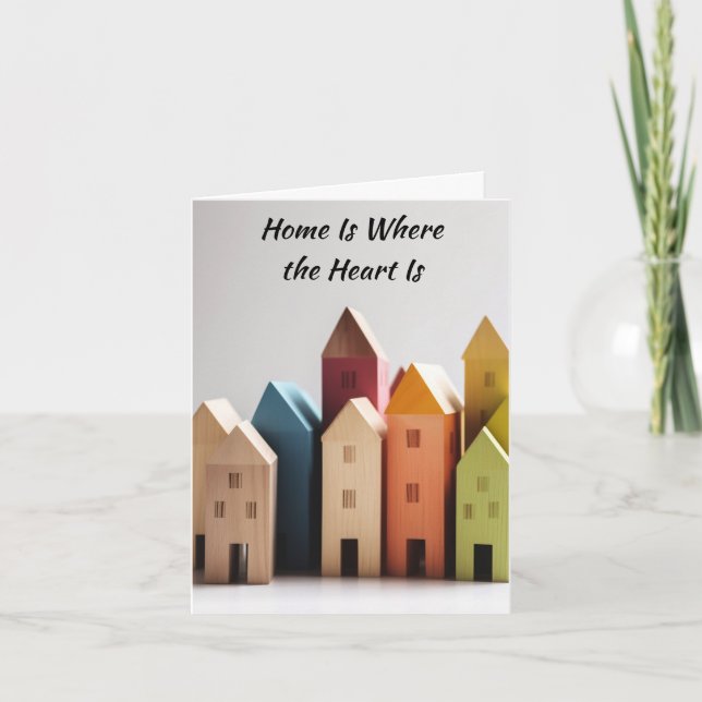 Carte La maison est là où le coeur est (Devant)