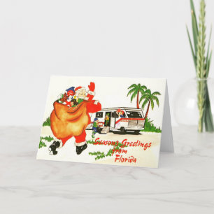 Carte La maison motorisée de Noël de Santa