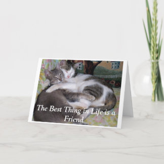 Carte La meilleure chose dans la vie est un ami.