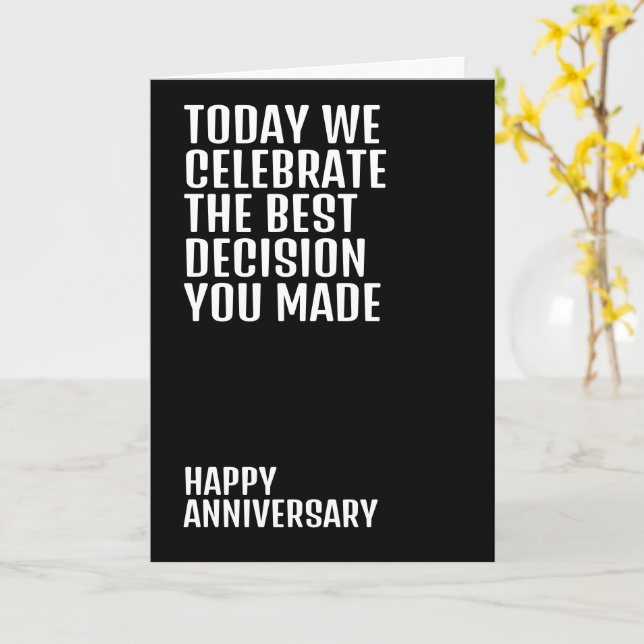 Carte La Meilleure Décision Que Vous Avez Prise À L'Anni (Fleur jaune)