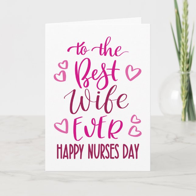 Carte La meilleure femme jamais infirmière la typographi (Devant)