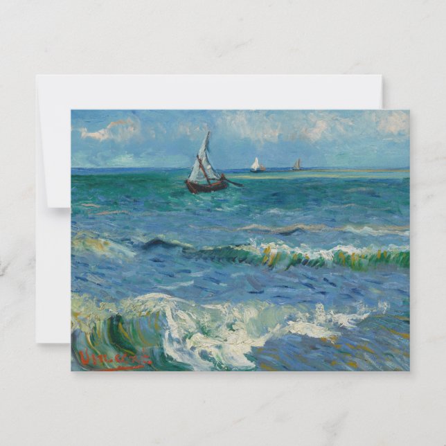 Carte La mer aux Saintes Maries de la Mer | Van Gogh (Devant)