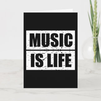 Carte La musique est la vie