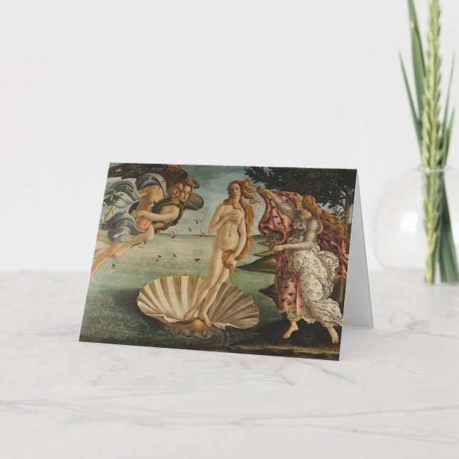 Carte La naissance de Botticelli de Vénus (Devant)