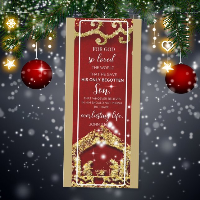 Carte La naissance de Jésus Joyeux Signet de Noël (Créateur téléchargé)