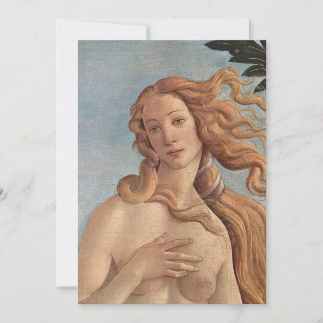 Carte La Naissance de Vénus (détail) de Sandro Botticell (Devant)