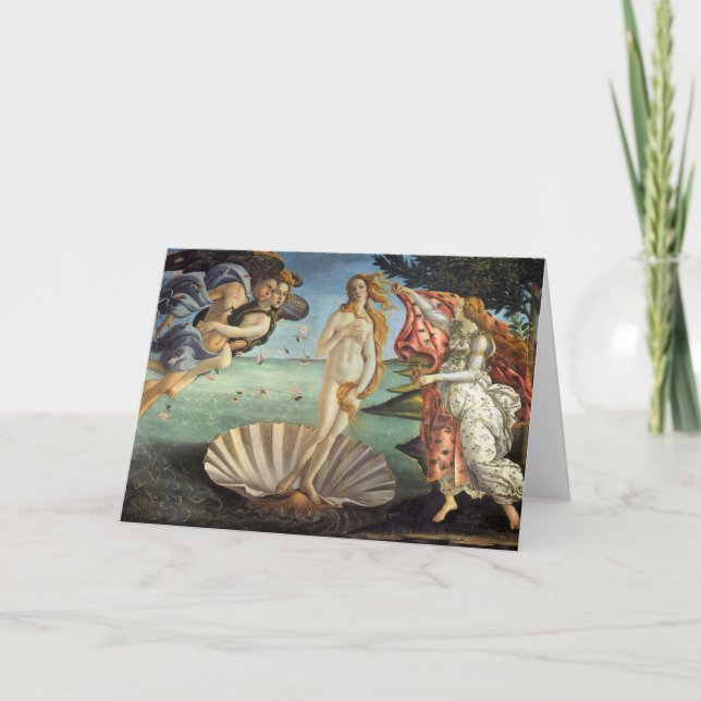 Carte La naissance de Vénus par Sandro Botticelli (Devant)