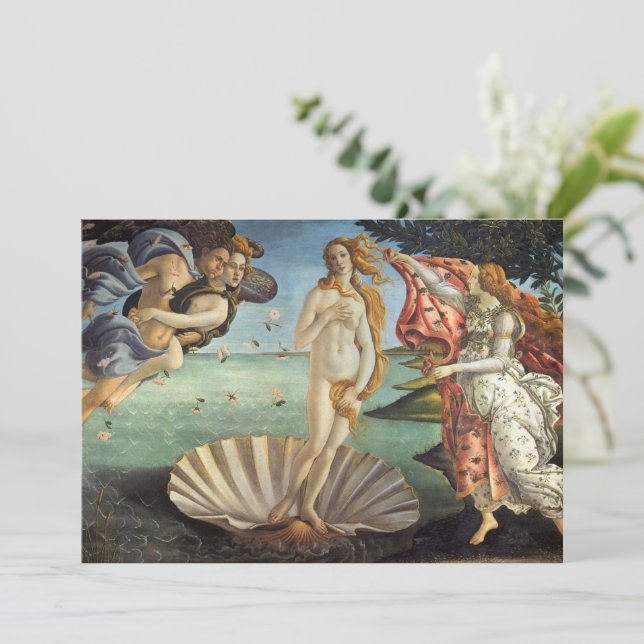 Carte La naissance de Vénus par Sandro Botticelli (Debout devant)