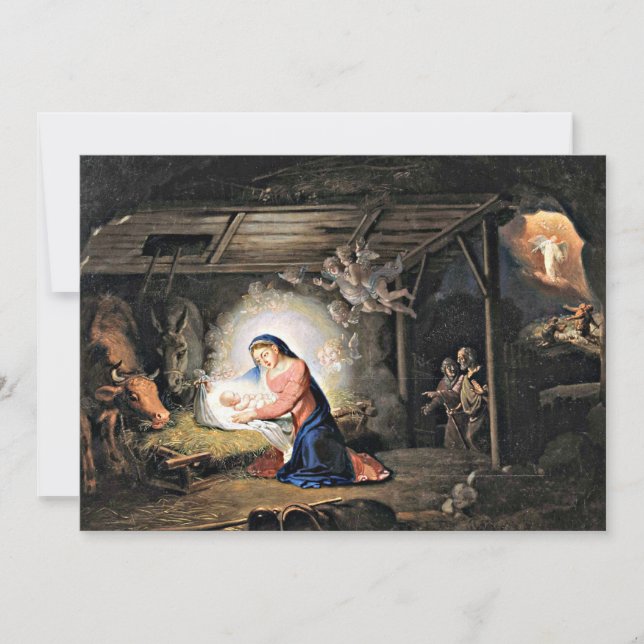 Carte La Nativité du Christ par Vladimir Borovikovsky, (Devant)