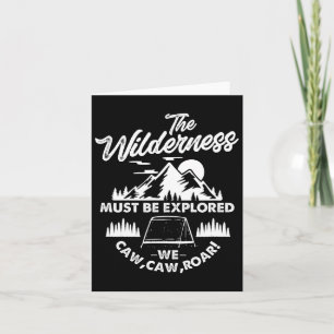 Carte La nature doit être exploré Camping Randonnée Cam
