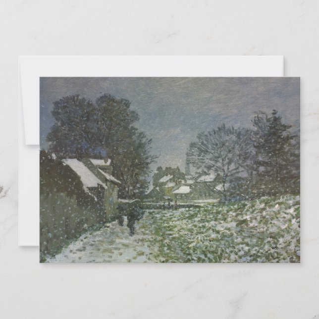 Carte La neige à Argenteuil par Claude Monet (Devant)