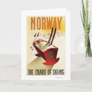 Carte La Norvège - le berceau du ski