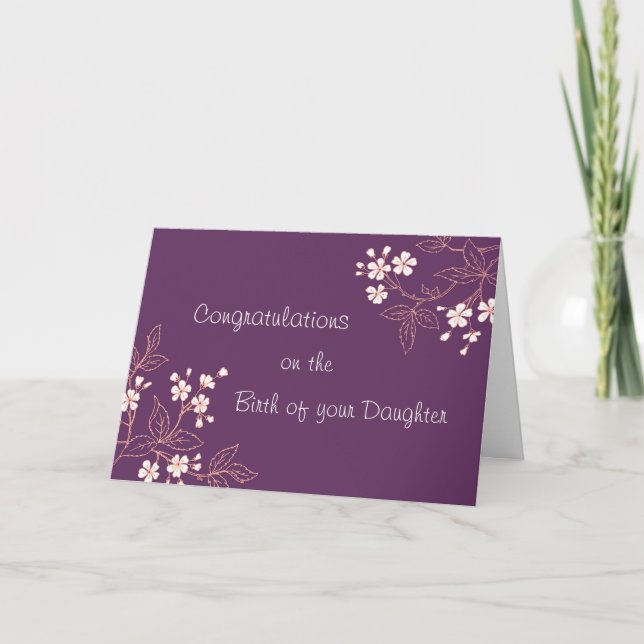Carte La Nouvelle Baby Girl (Devant)