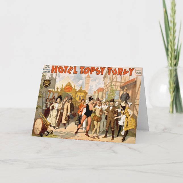 Carte La nouvelle comédie musicale, Hotel Topsy Turvy (Devant)