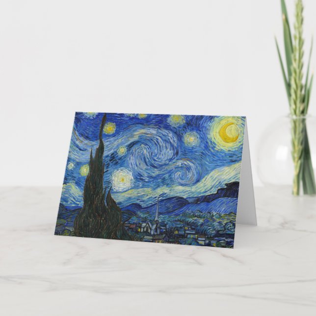 Carte La nuit étoilée, 1889 par Vincent van Gogh (Devant)