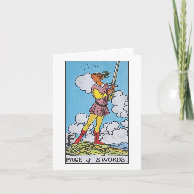 Carte La page des swords (Devant)