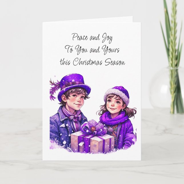 Carte La paix soit avec toi et avec toi | Noël (Devant)