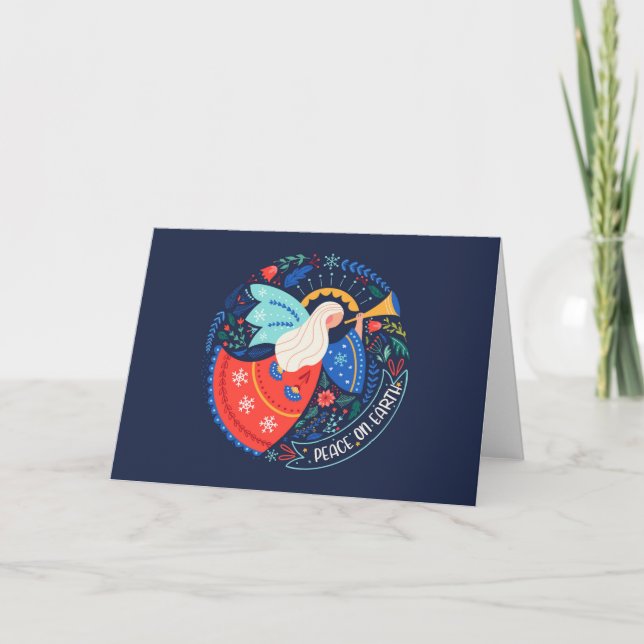 Carte La paix sur Terre Angel Design (Devant)