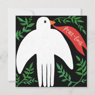 Carte La Paix sur Terre Dove Noël Noël Noël Noël Noël