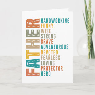 Carte La paternité est un hommage à la force de tout pèr