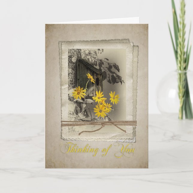 Carte La pensée à vous cardent (Devant)