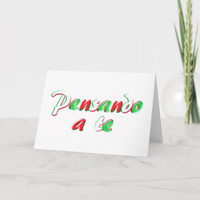 Carte La pensée à vous cardent (Devant)