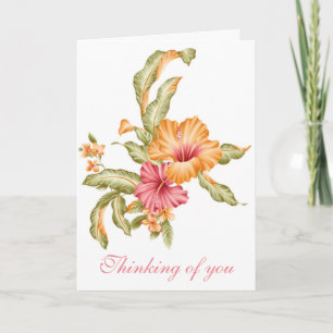 Carte La pensée florale à vous cardent