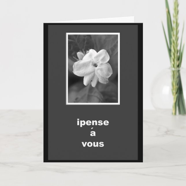 Carte La pensée française à vous cardent (Devant)