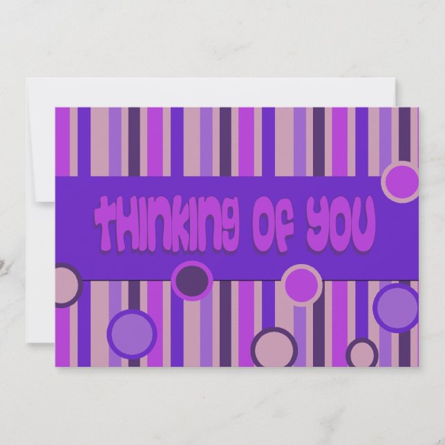 Carte la pensée pourpre de toi (Devant)