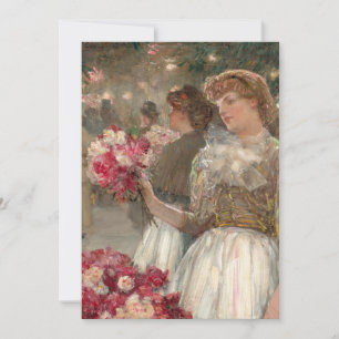 Carte La Peony Girl   Childe Hassam