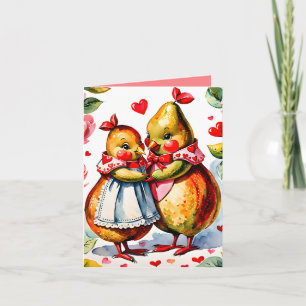 Carte La Perfect Pear : Punny Valentine Card