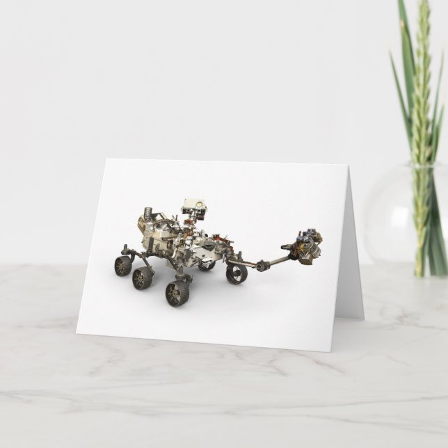 Carte La Persévérance Mars Rover Sur Arrière - plan Blan (Devant)
