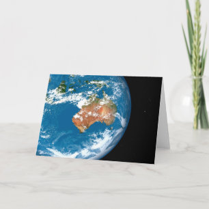 Carte La Planète Terre Montre Des Nuages Sur L'Australie