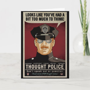 Carte La police de pensée carde