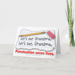 Carte La ponctuation sauve des vies