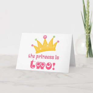 Carte La Princesse Est Deux Cadeaux D'Anniversaire
