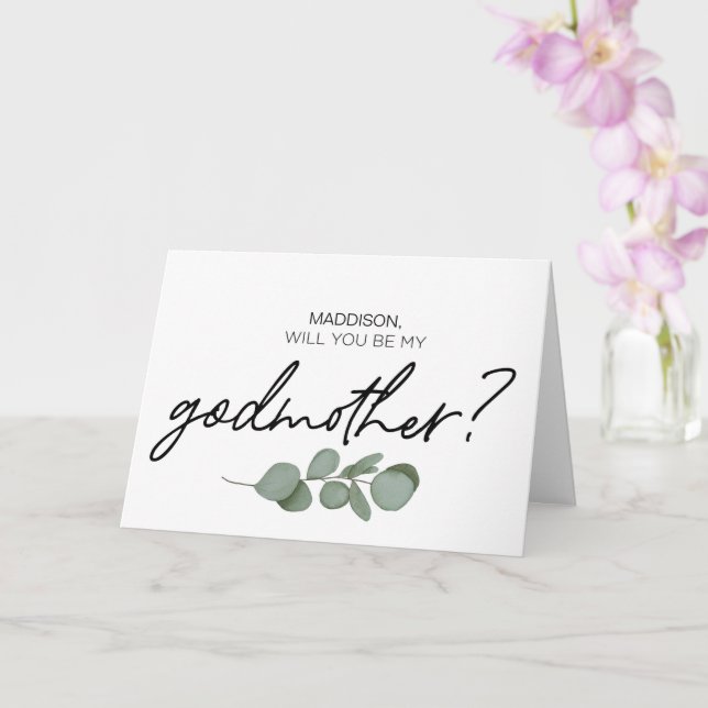 Carte La Proposition Godmère Serez-Vous Mes Parents (Orchidée)
