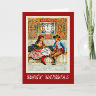 Carte La publicité vintage, affiche Madrid de voyage