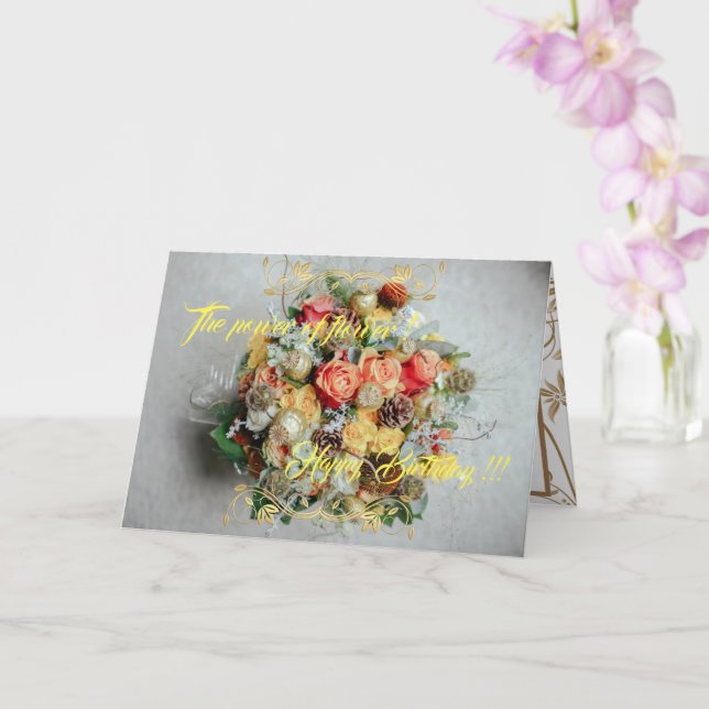 Carte La puissance de la fleur (Orchidée)