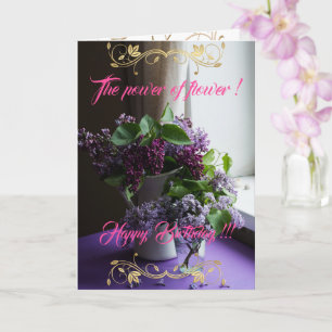Carte La puissance de la fleur