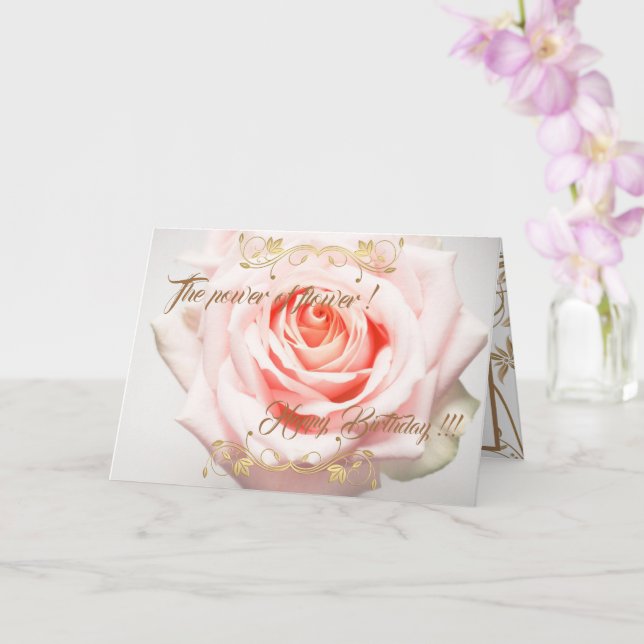 Carte La puissance de la fleur (Orchidée)