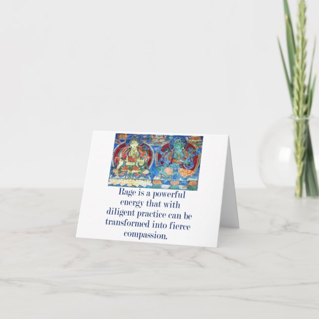 Carte La Rage Est Une Énergie Puissante - Citation De Co (Devant)