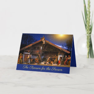Carte La raison de la scène de la Nativité de la saison