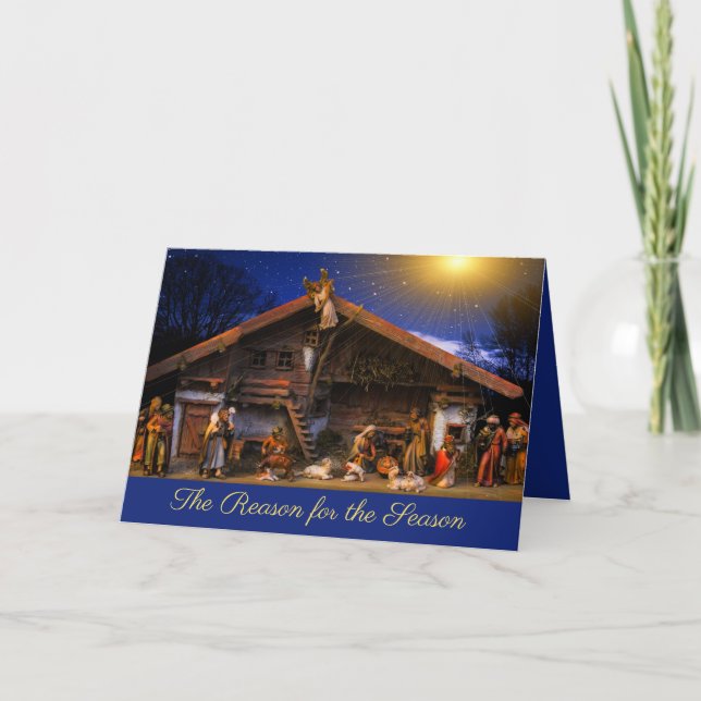 Carte La raison de la scène de la Nativité de la saison (Devant)