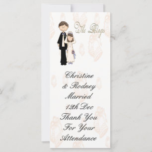 Carte La réception de mariage