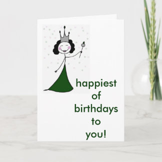 Carte La reine d'anniversaire