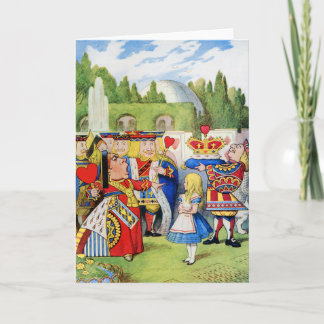 CARTE LA REINE DES COEURS ET DE L'ALICE AU WONDERLAND