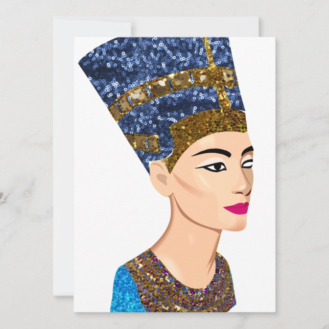 Carte la reine égyptienne nefertiti (Devant)
