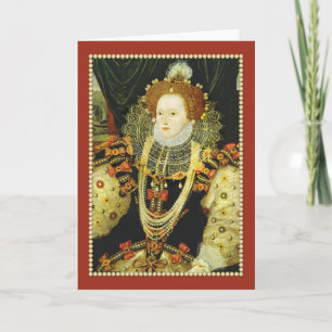 Carte La Reine Elizabeth I de perles de port de