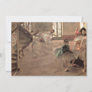 Carte La Répétition d'Edgar Degas, Art de ballet vintage